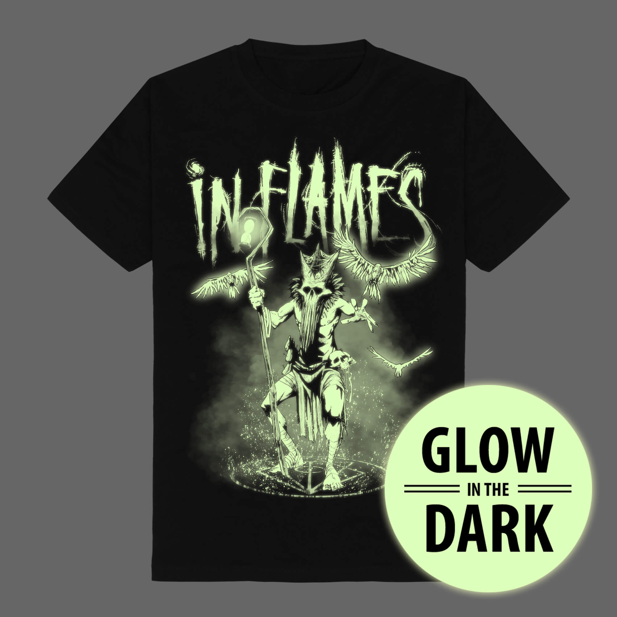 In Flames Shop - Witch Doctor (Glow in the Dark) - In Flames - T-Shirt