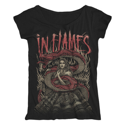 Snake Woman von In Flames - Girlie Shirt Loose Fit jetzt im In Flames Store