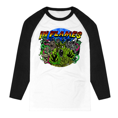Clayman Artwork by In Flames - Raglan long-sleeve - shop now at In Flames store