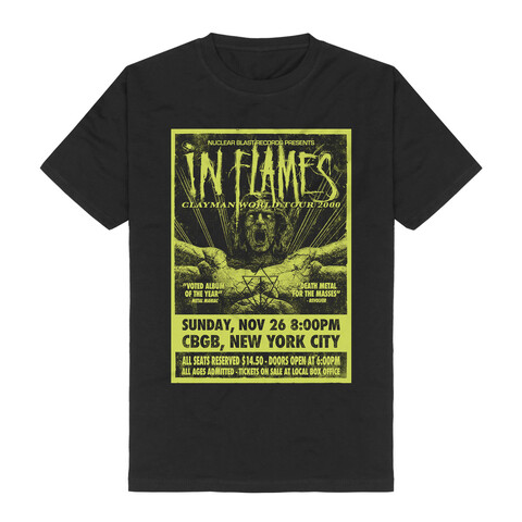 Clayman Tour Poster 2000 by In Flames - T-Shirt - shop now at In Flames store