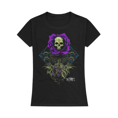 Flower Skull by In Flames - Girlie Shirt - shop now at In Flames store