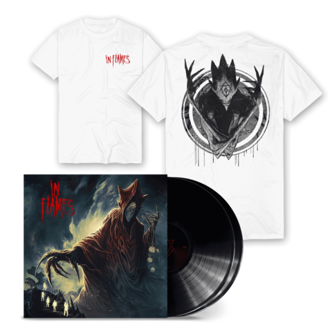 Foregone by In Flames - Black 2LP + White Goul Shirt Bundle - shop now at In Flames store